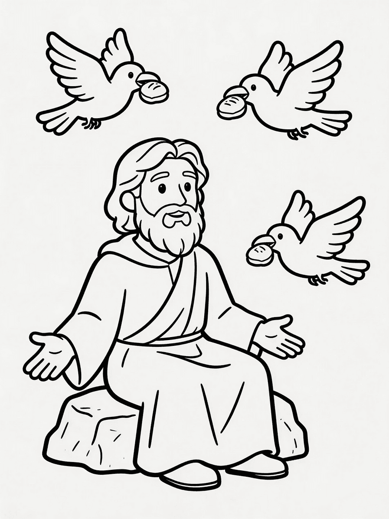 Elijah and the ravens