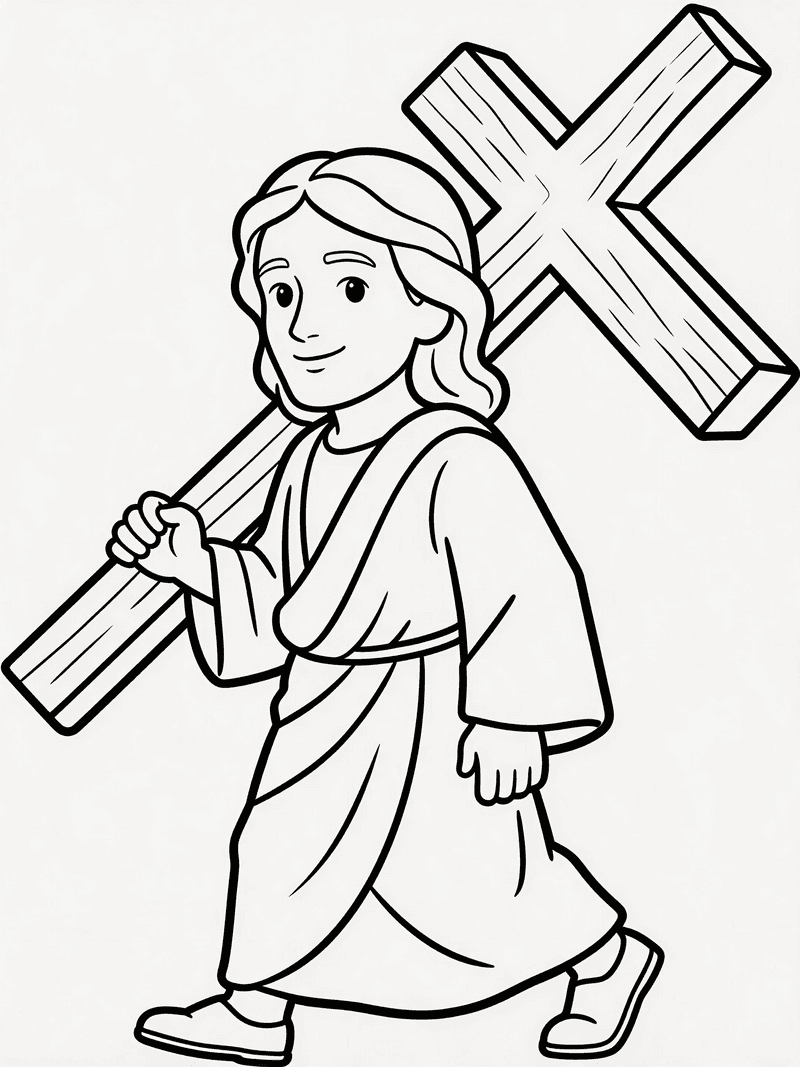Jesus carrying the cross