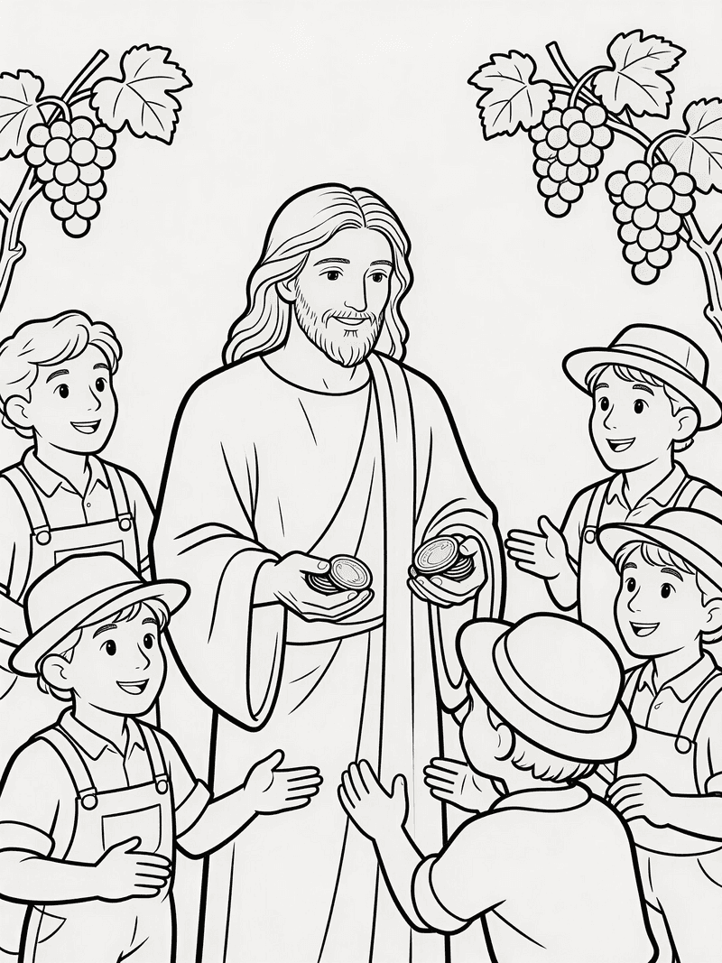 The Vineyard workers receiving wages